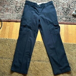 Dickies Regular Straight Flex Cargo Pants 34x30 Navy Blue